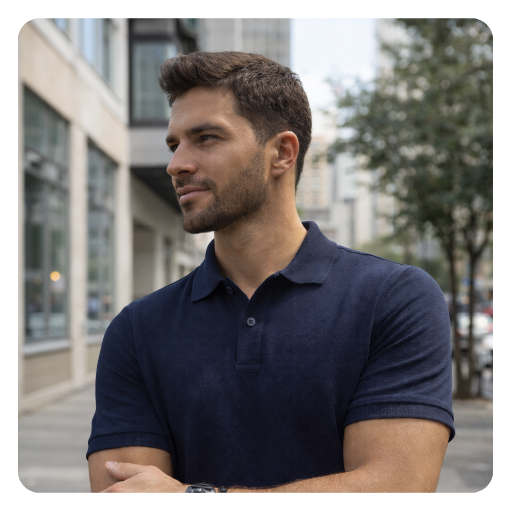 [COMPRE 1 LEVE 2] Kit 2 Camisas Polo + 1 Relógio + 1 Pulseira